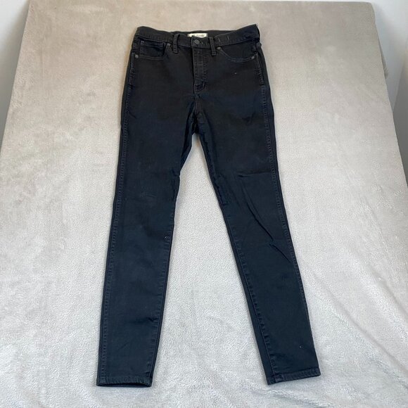 Madewell Women's Jeans Size 29 10" High-Rise Skinny Cotton/Polyester/Elastane Bl - Picture 13 of 14